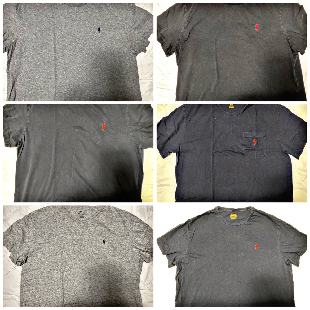 Lot of 6 polo t-shirts